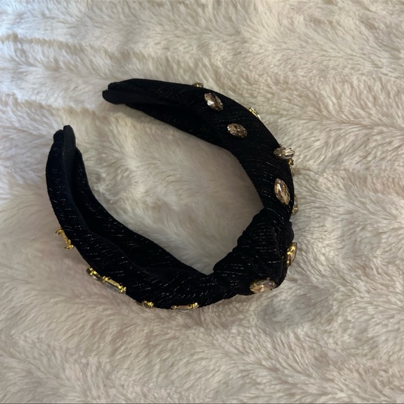 Anthropologie embellished headband - black & gold - Picture 6 of 8
